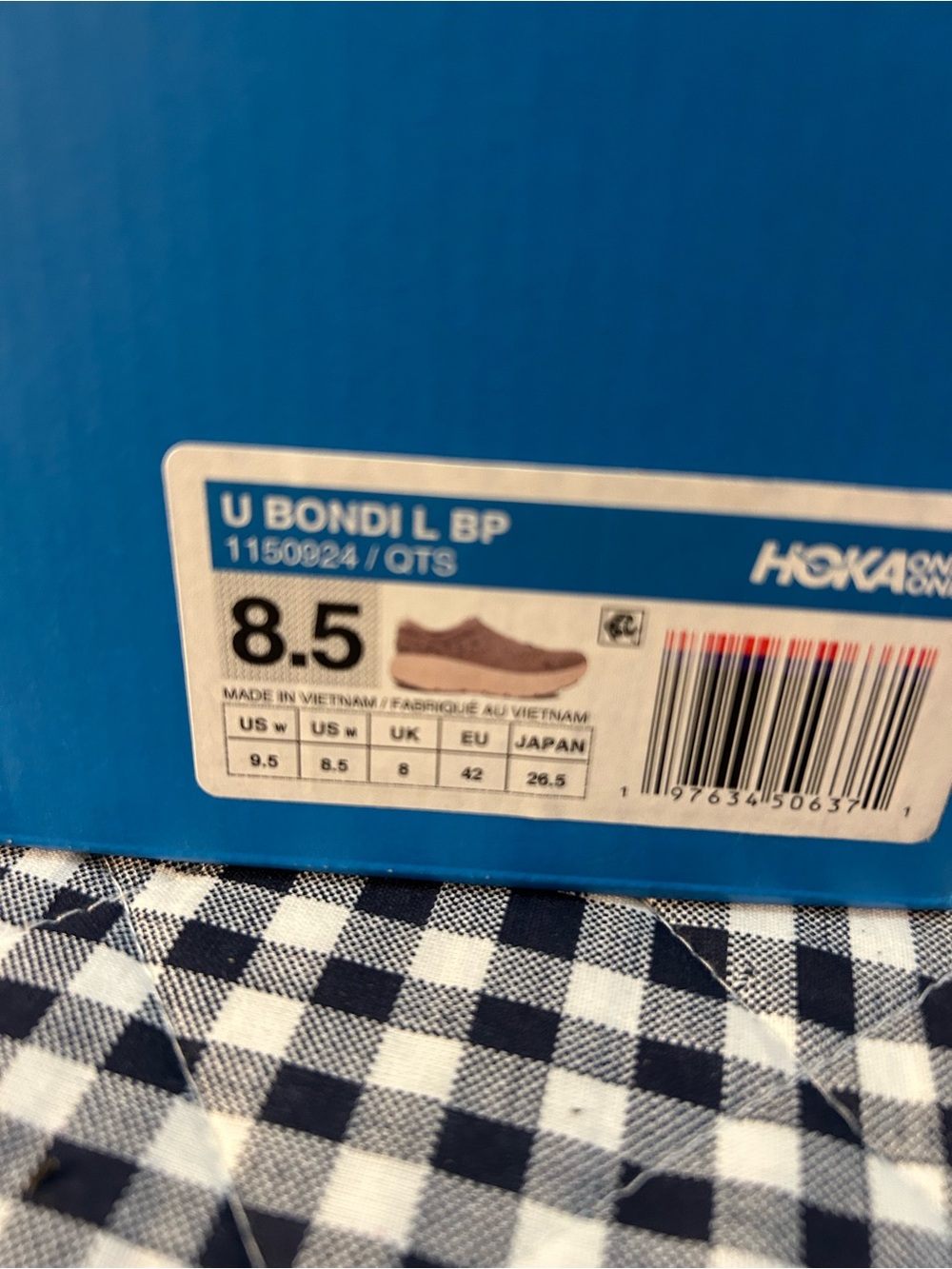 NWT Hoka Vibrant Bloom Bondi L Sneaker Shoe Purple Quartzite 9.5 - Picture 2 of 9